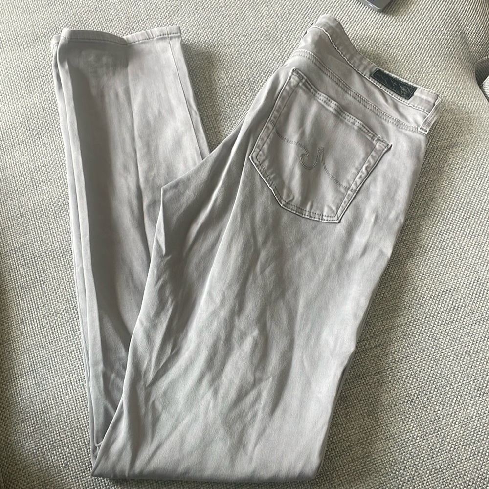 AG The Prima Mid Rise Cigarette Grey 27R